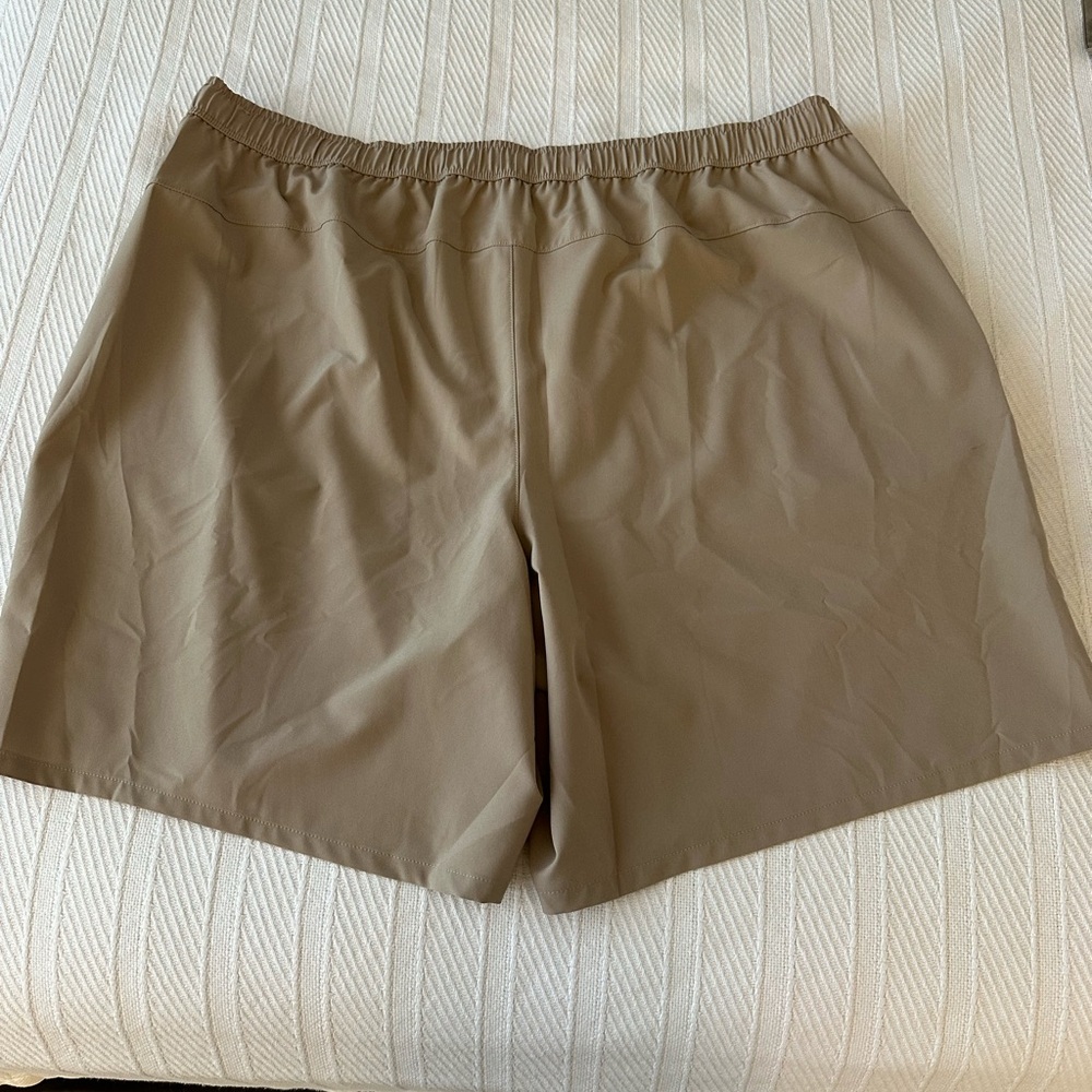DSG Men’s Beige Athletic Shorts Size XXL 2X Pull On Drawstring